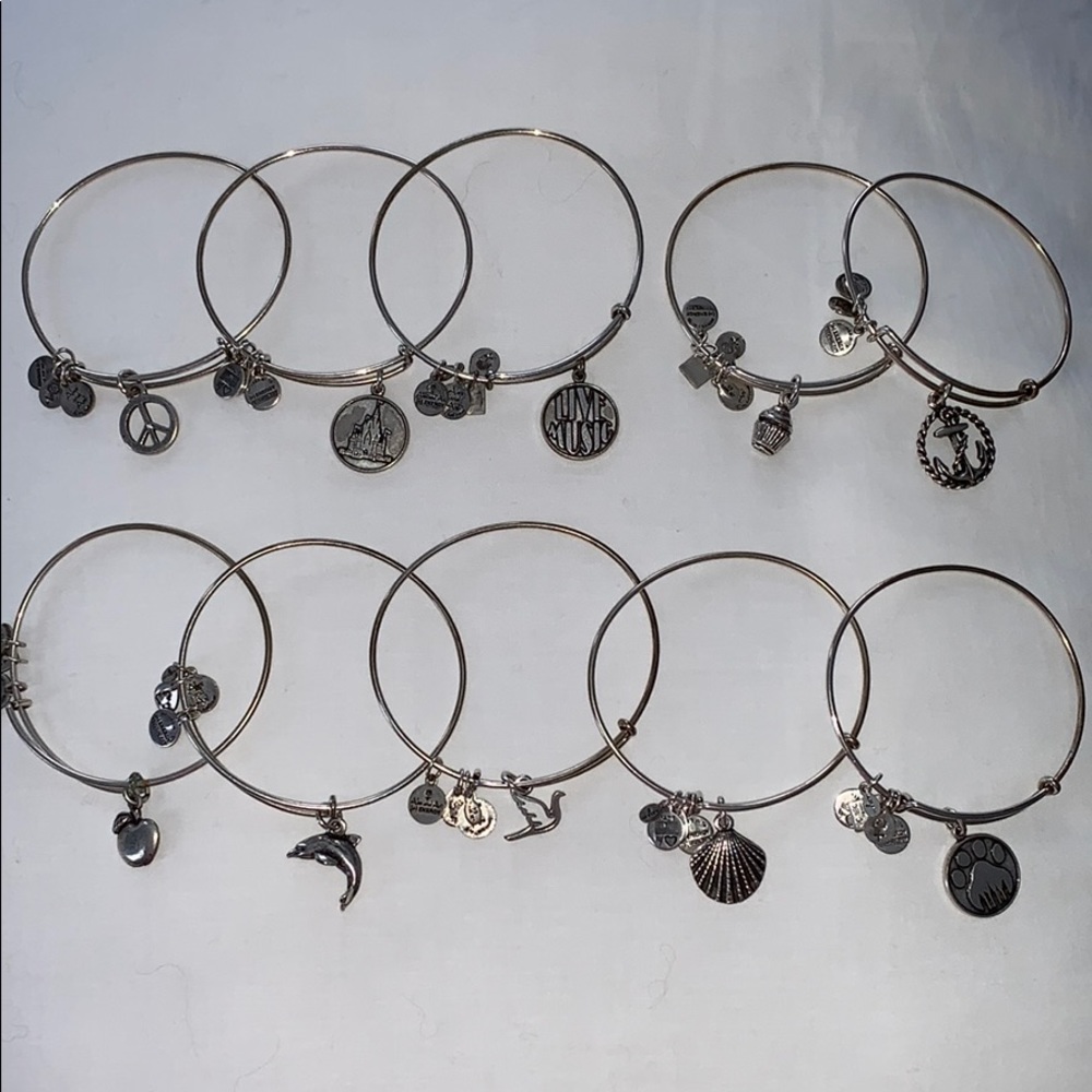 Alex and Ani bracelets (set of 10)